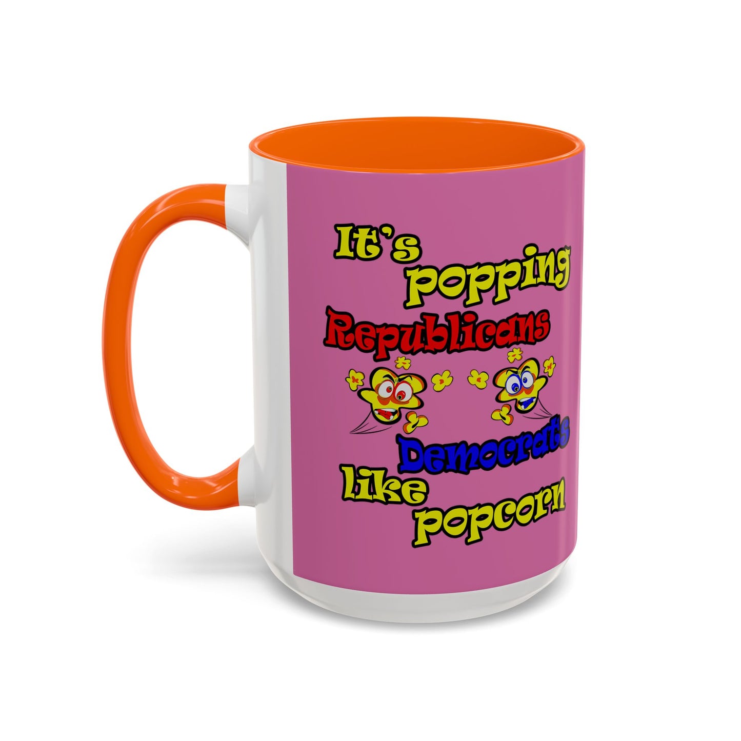 popping like popcorn - Accent Mug (light pink)