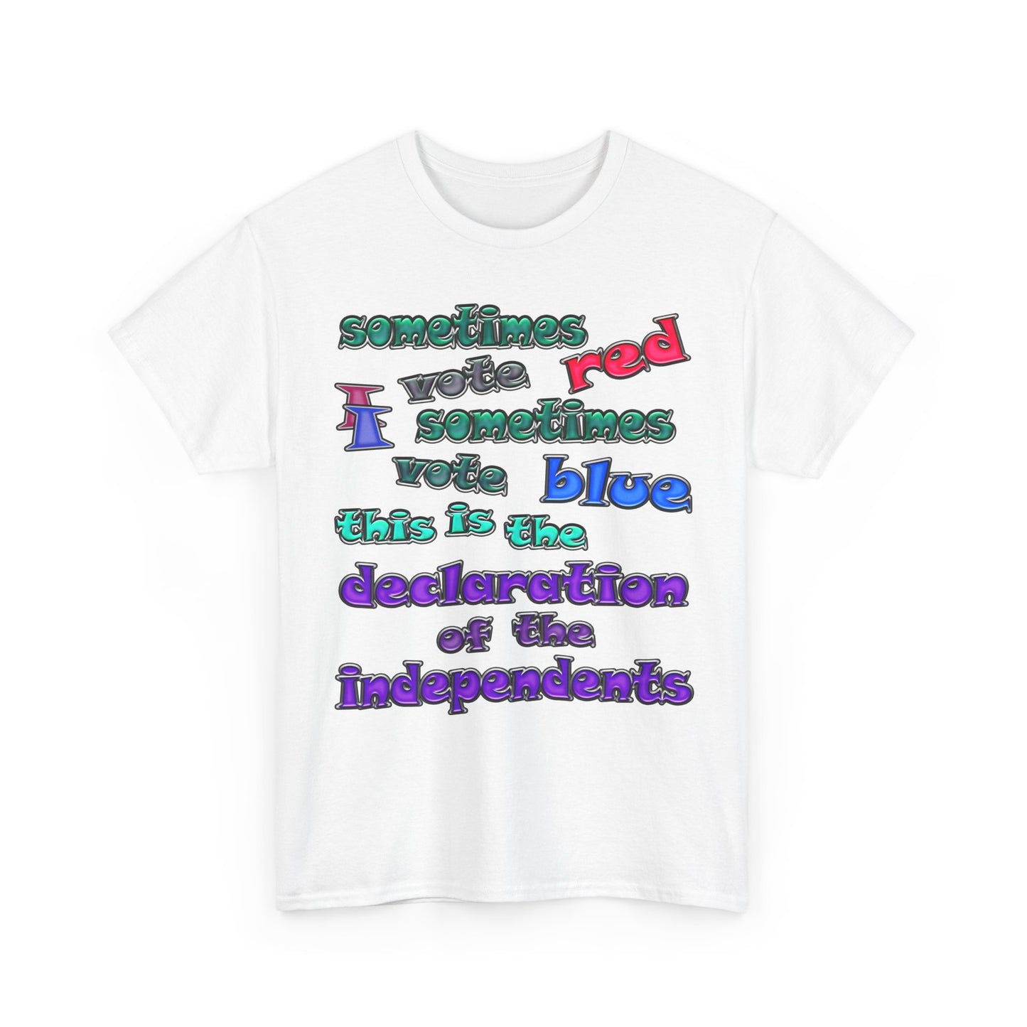 declaration of the independents - Unisex Heavy Cotton Tee