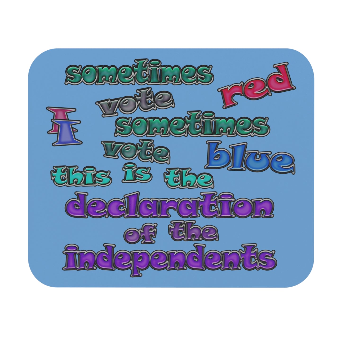 declaration of the independents - Mouse Pad (Rectangle) (light blue)