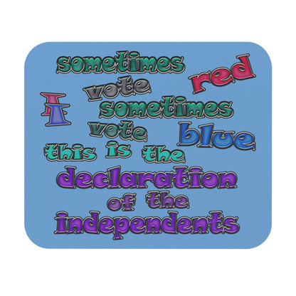 declaration of the independents - Mouse Pad (Rectangle) (light blue)