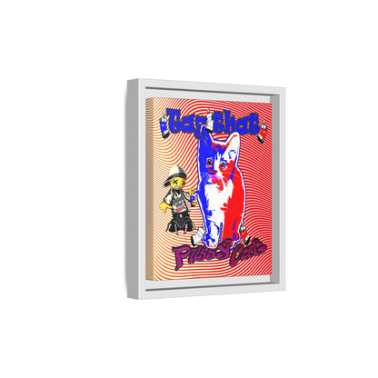 tag that - framed canvas art (yellow-orange wave)
