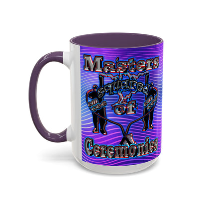 em cee squared - Accent Mug (purple wave)
