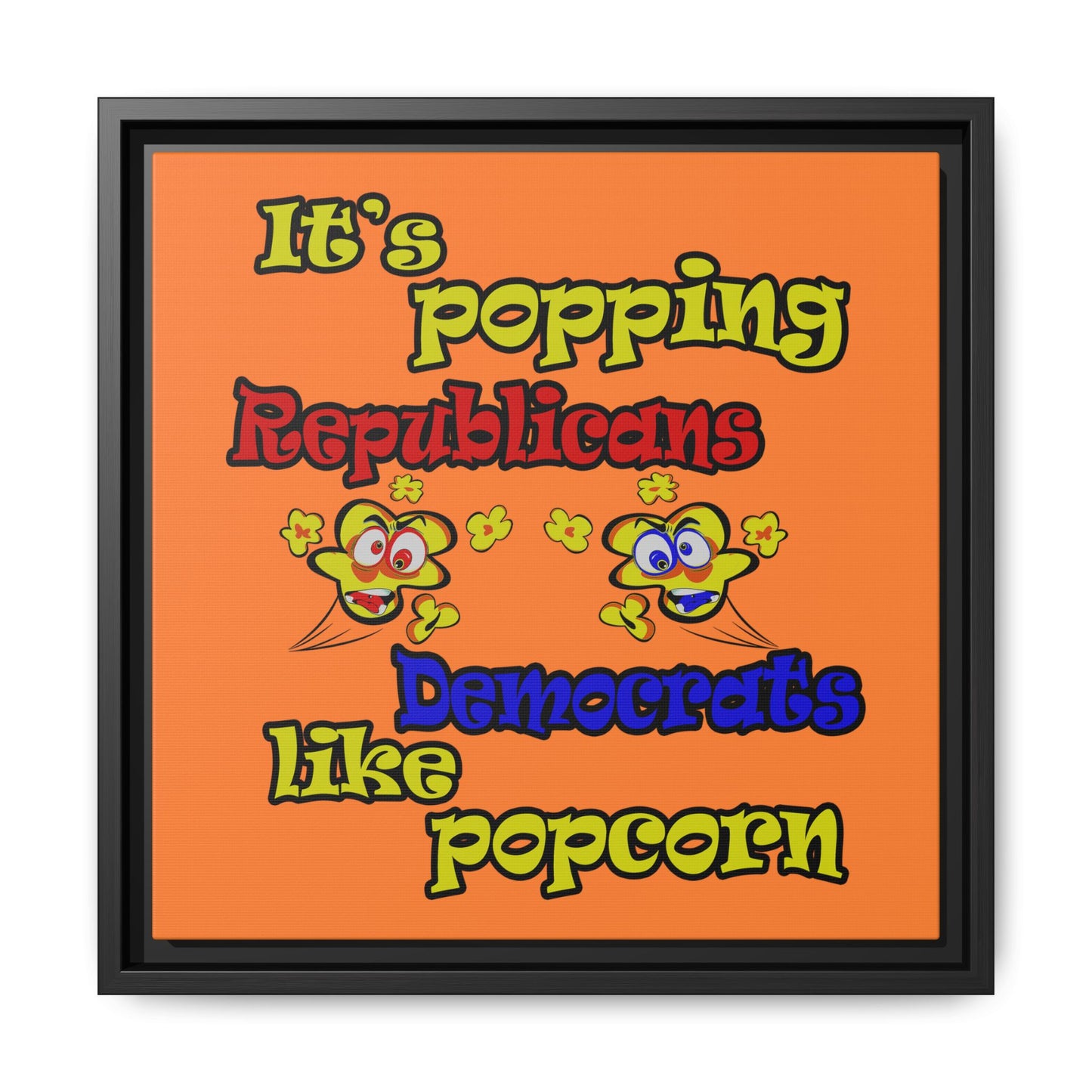 popping like popcorn - framed canvas art (crusta)
