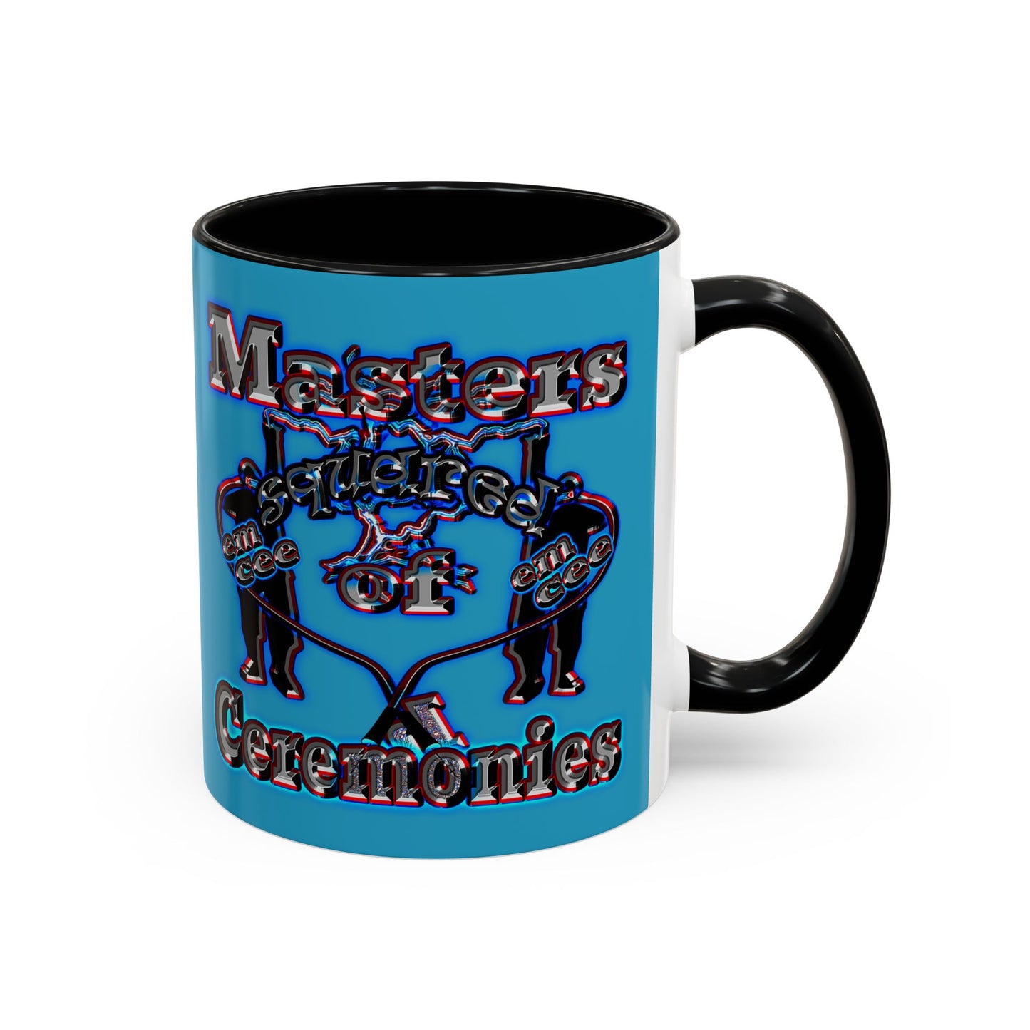 em cee squared - Accent Mug (turquoise)