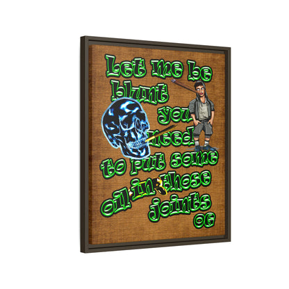 og - framed canvas art (brown papyrus)