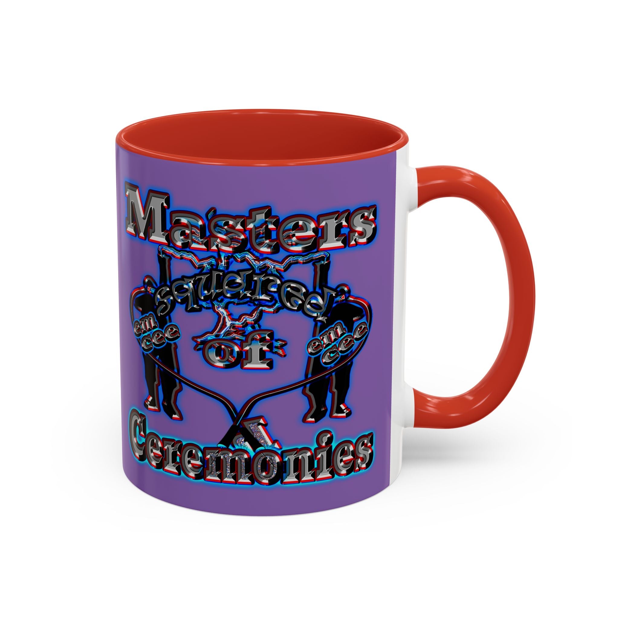 em cee squared - Accent Mug (light purple)