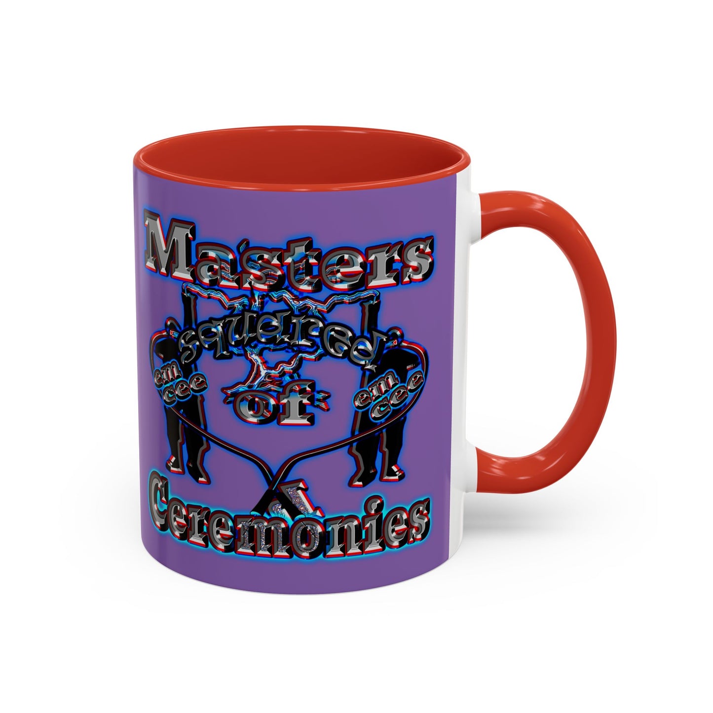 em cee squared - Accent Mug (light purple)