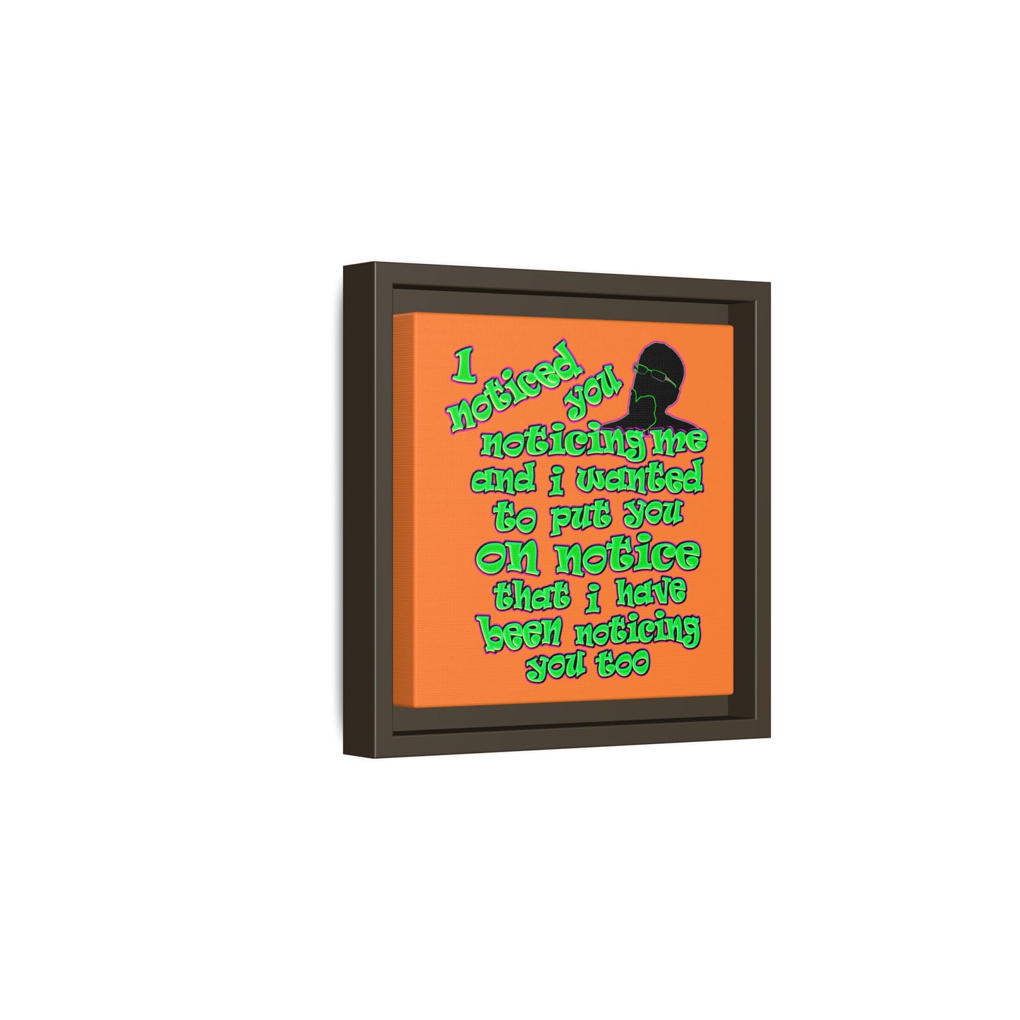 noticed you noticing - framed canvas art (crusta)