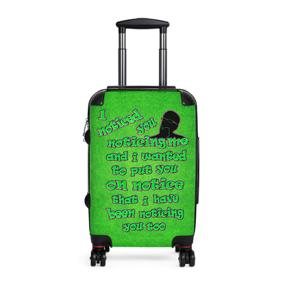 noticed you noticing - Suitcase (green turf)