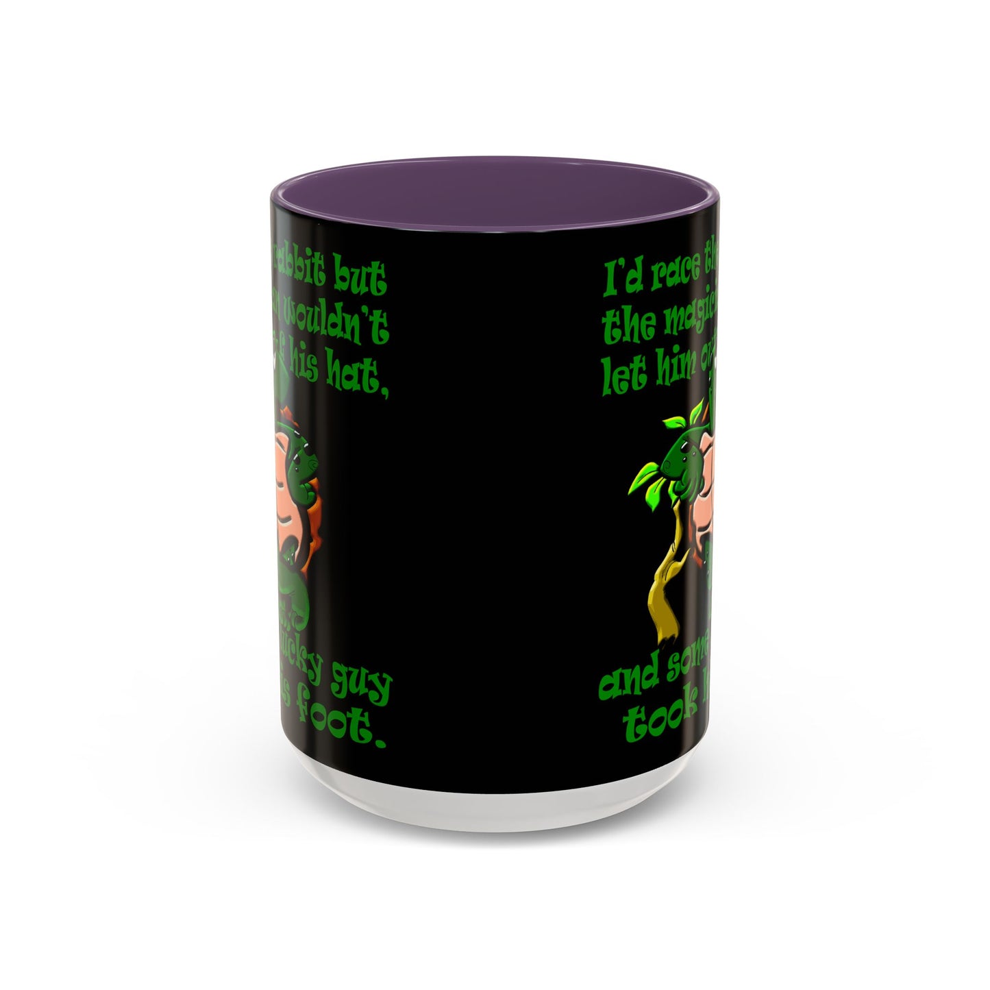 turtle race - Accent Mug (black)