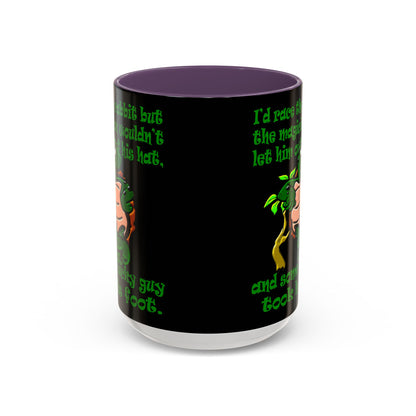 turtle race - Accent Mug (black)
