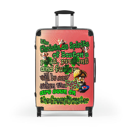 christmas spirits of boston - Suitcase (yellow-orange wave)