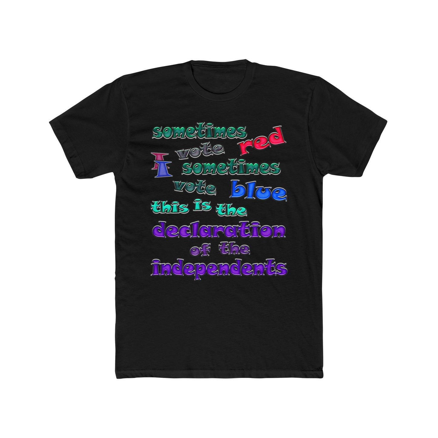declaration of the independents - Men's Cotton Crew Tee