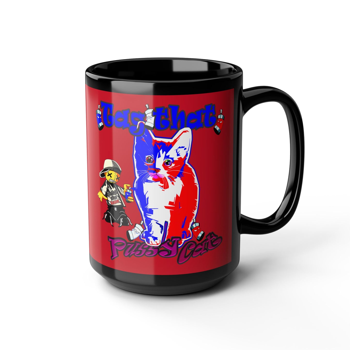 tag that - Black Mug (dark red)