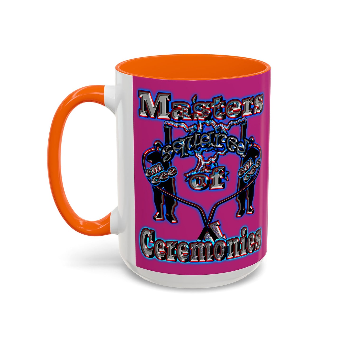 em cee squared - Accent Mug (pink)