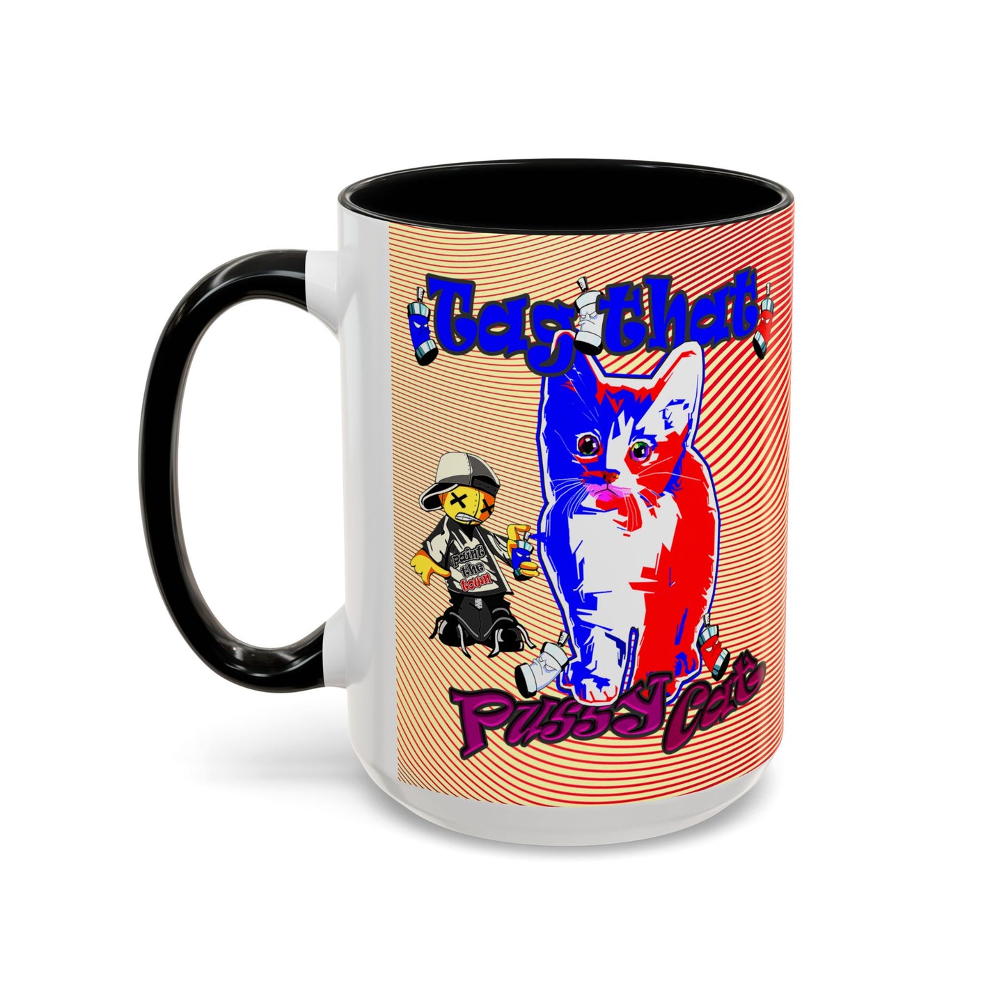 tag that - Accent Mug (yellow-orange wave)