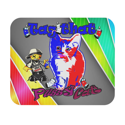tag that - Mouse Pad (Rectangle) (rainbow split)