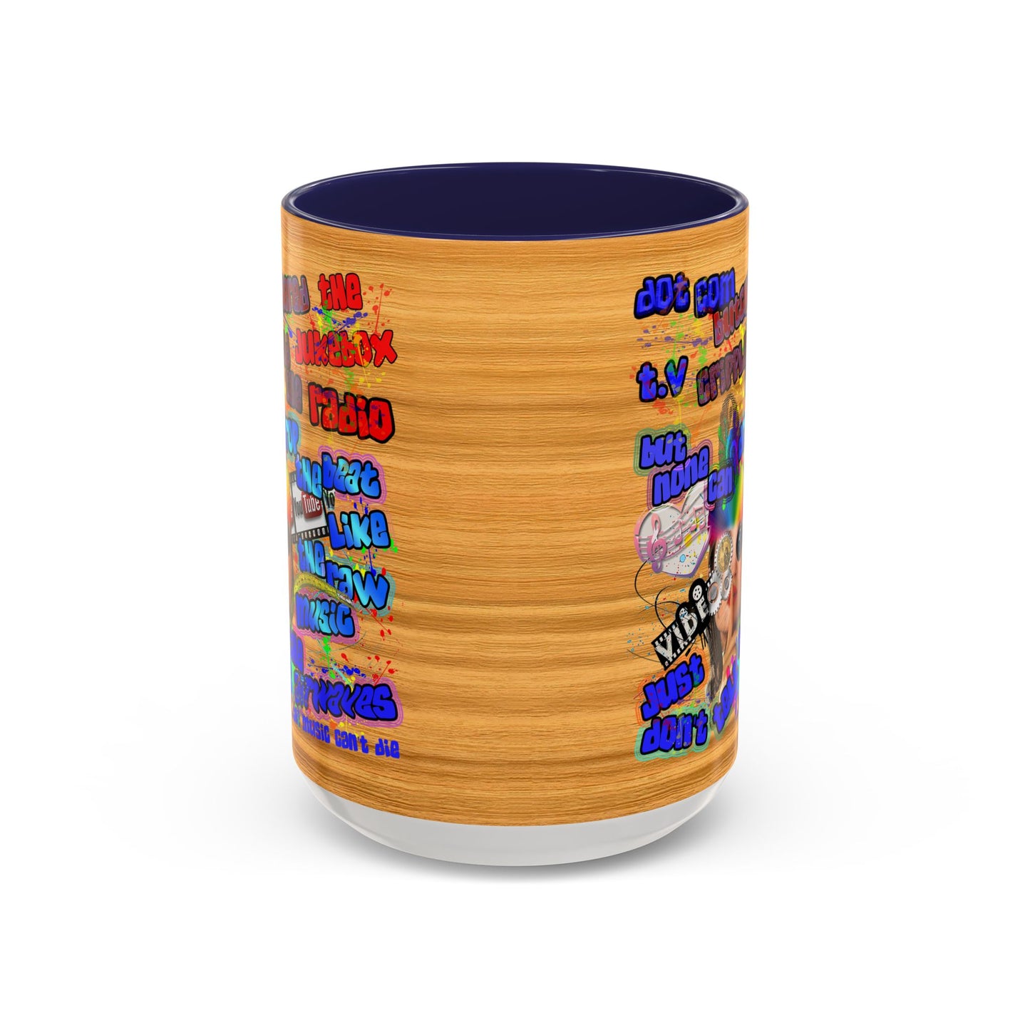 drop the beat - Accent Mug (butterscotch wood finish)