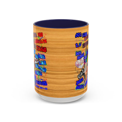drop the beat - Accent Mug (butterscotch wood finish)