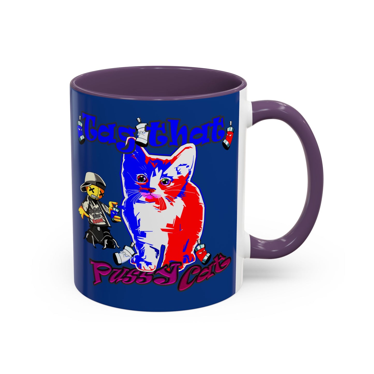 tag that - Accent Mug (dark blue)