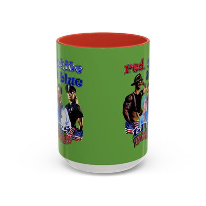 rw&b lives matter - Accent Mug (green)