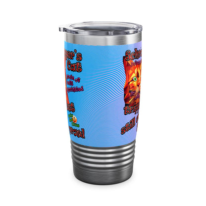 schrodinger's cat - Ringneck Tumbler, 20oz (light blue-purple wave)
