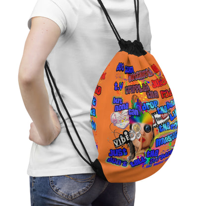 drop the beat - Drawstring Bag (crusta)
