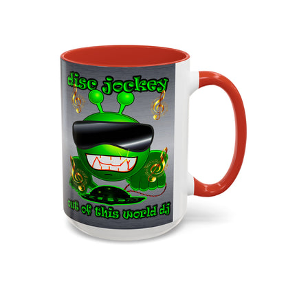 disc jockey - Accent Mug (brushed nickel)