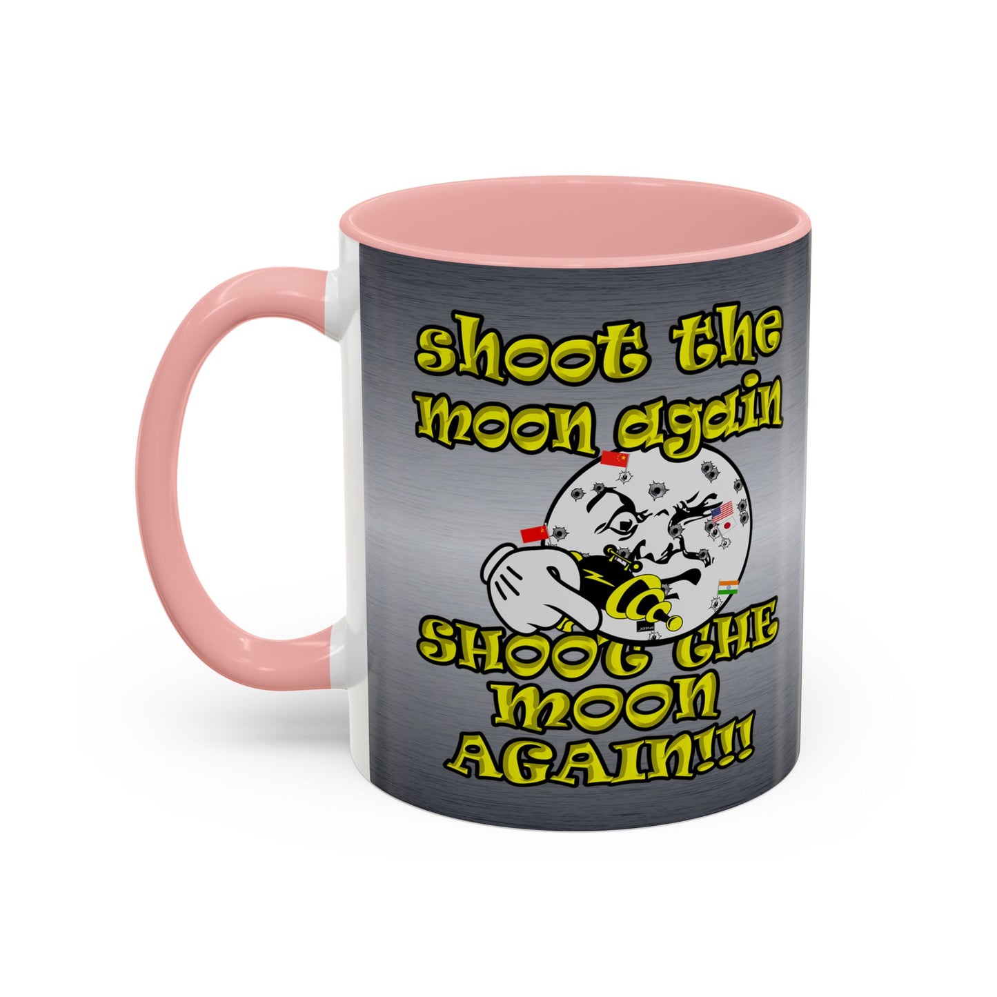 shoot the moon again - Accent Mug (brushed nickel)