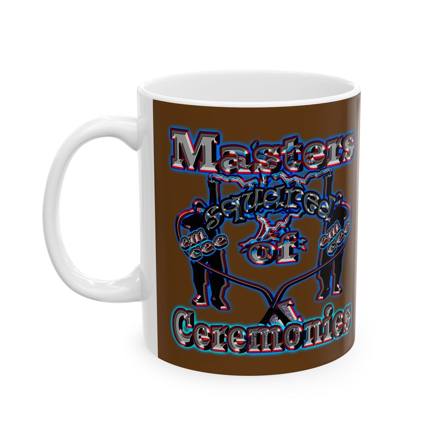 em cee squared - White Mug (brown)