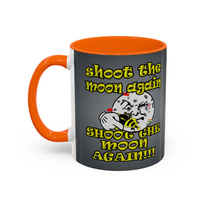 shoot the moon again - Accent Mug (grey-light grey)