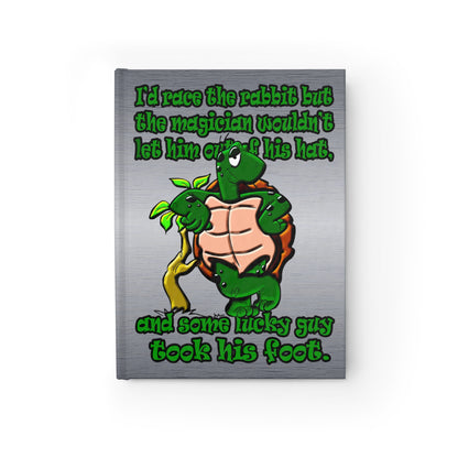turtle race - journal-blank (brushed nickel)