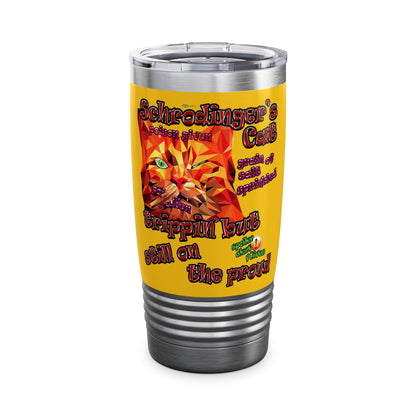 schrodinger's cat - Ringneck Tumbler, 20oz (yellow)