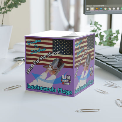 shoot for the stars - note cube (light purple)
