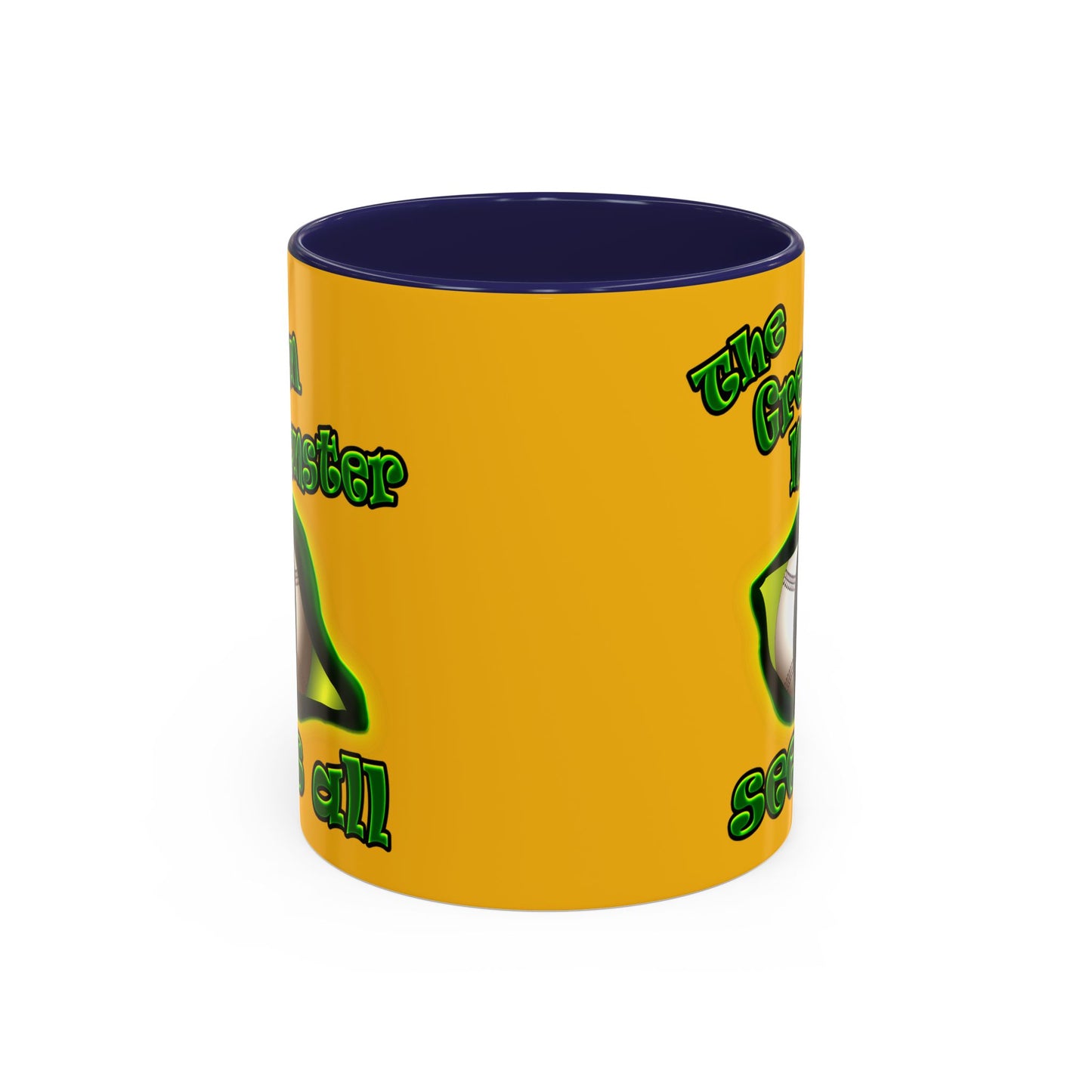 green monster - Accent Mug (yellow)
