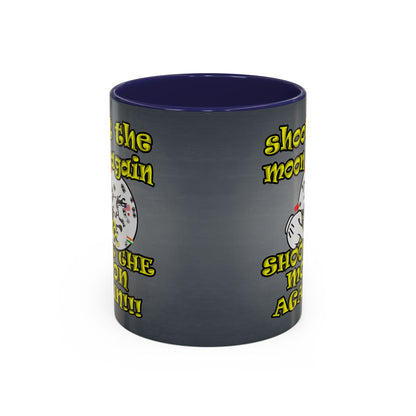 shoot the moon again - Accent Mug (grey-light grey)