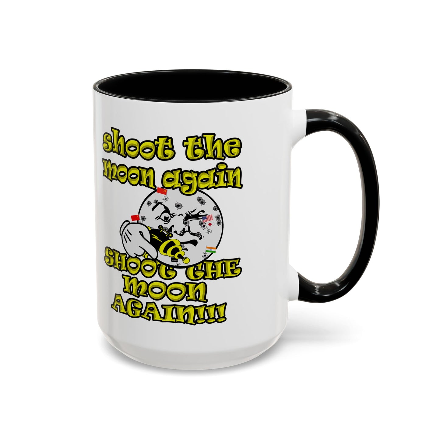 shoot the moon again - Accent Mug (white)