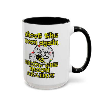 shoot the moon again - Accent Mug (white)