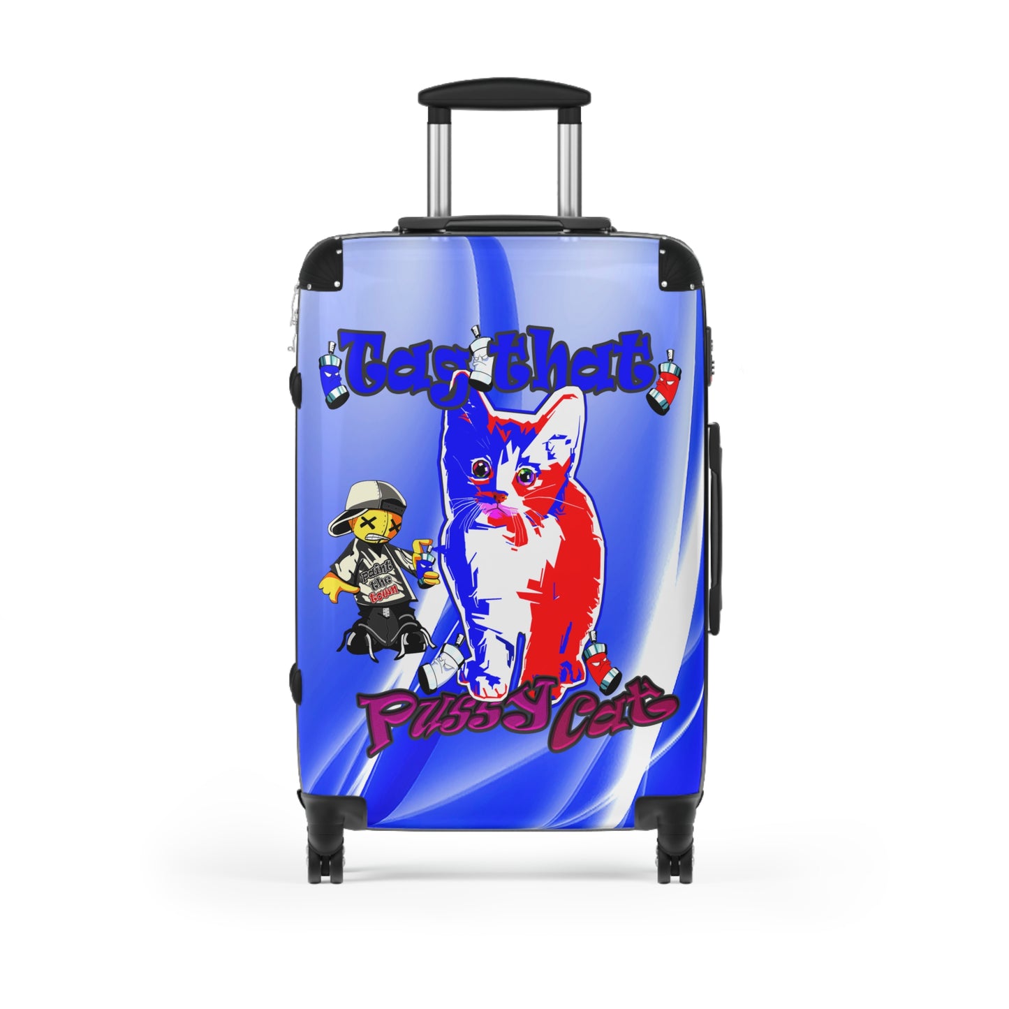 tag that - Suitcase (blue-white wave)