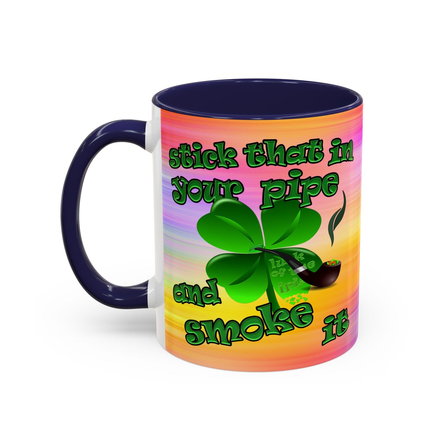 celtics logo - Accent Mug (color blur)