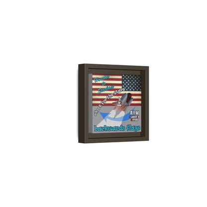shoot for the stars - framed canvas art (grey)