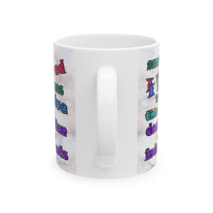 declaration of the independents - White Mug (white marble)