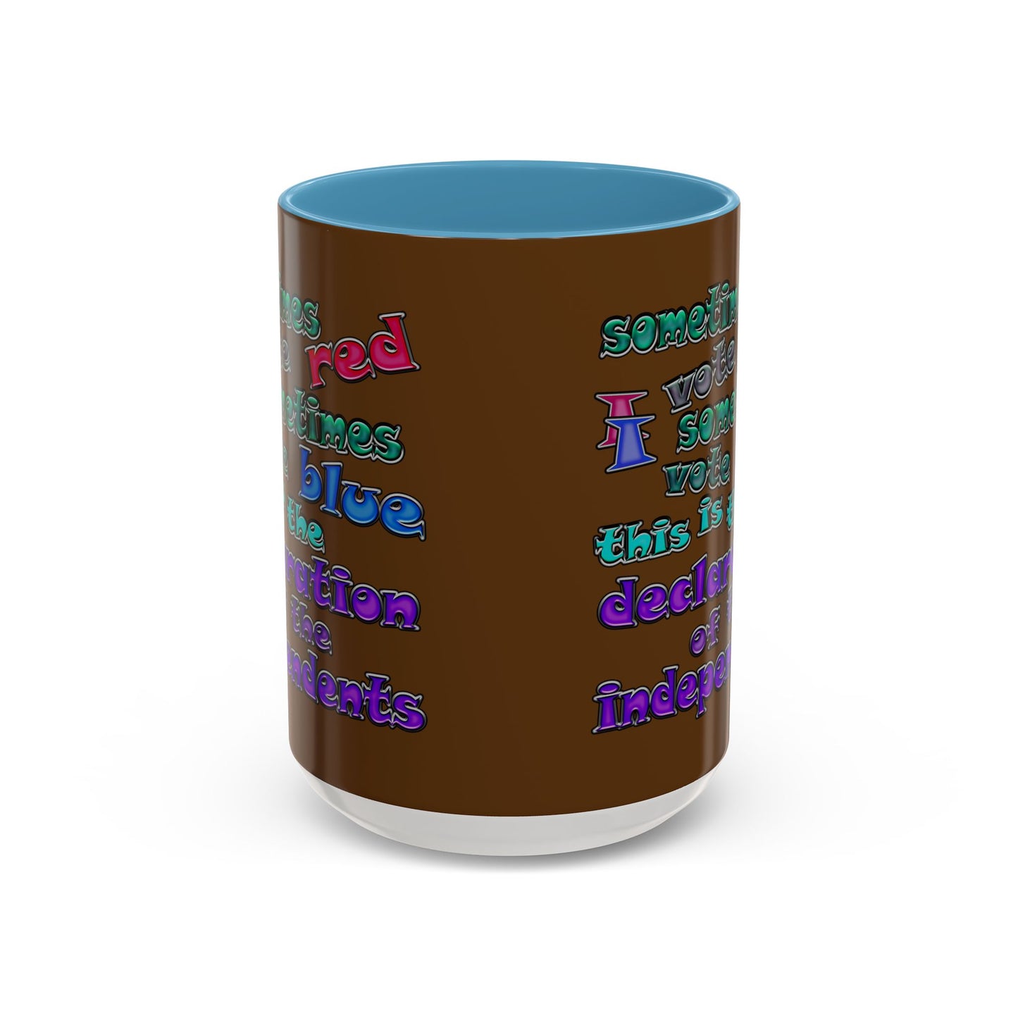 declaration of the independents - Accent Mug (brown)