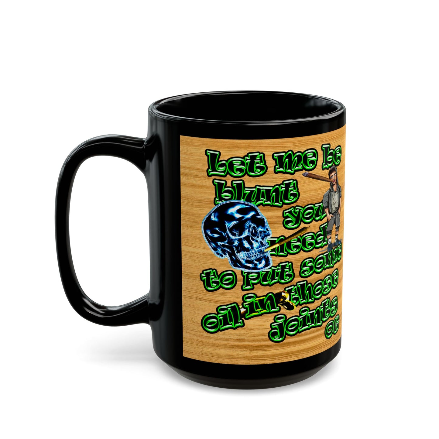og - Black Mug (butterscotch wood finish)