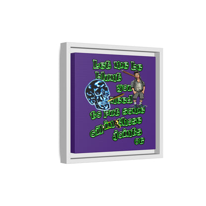 og - framed canvas art (purple)