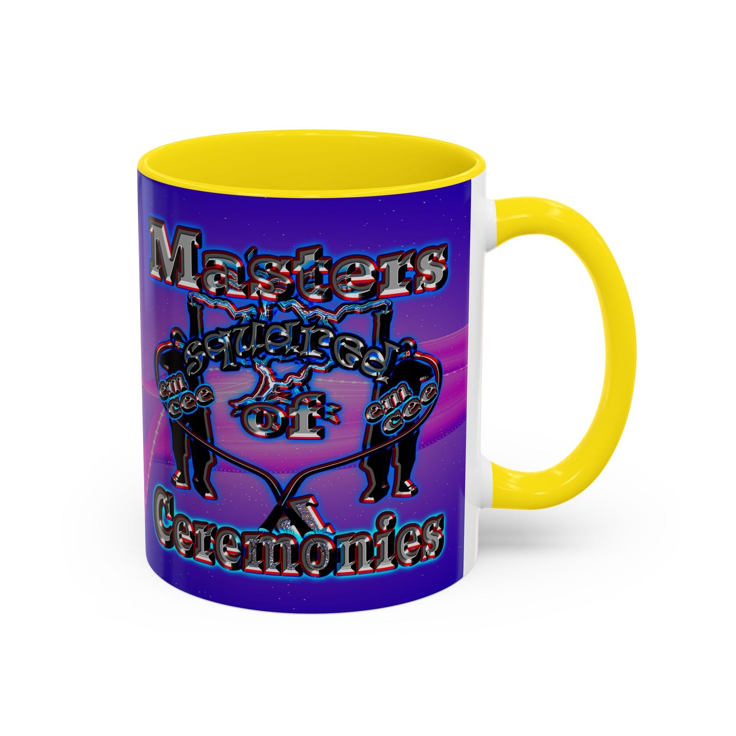 em cee squared - Accent Mug (purple-pink wave)