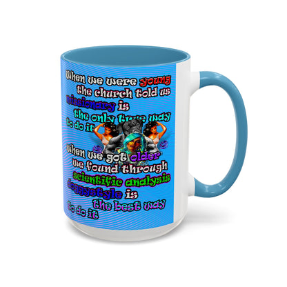 doggystyle - Accent Mug (light blue-purple wave)