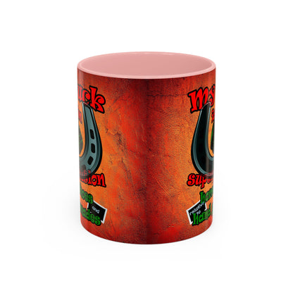 my luck - Accent Mug (burnt orange)
