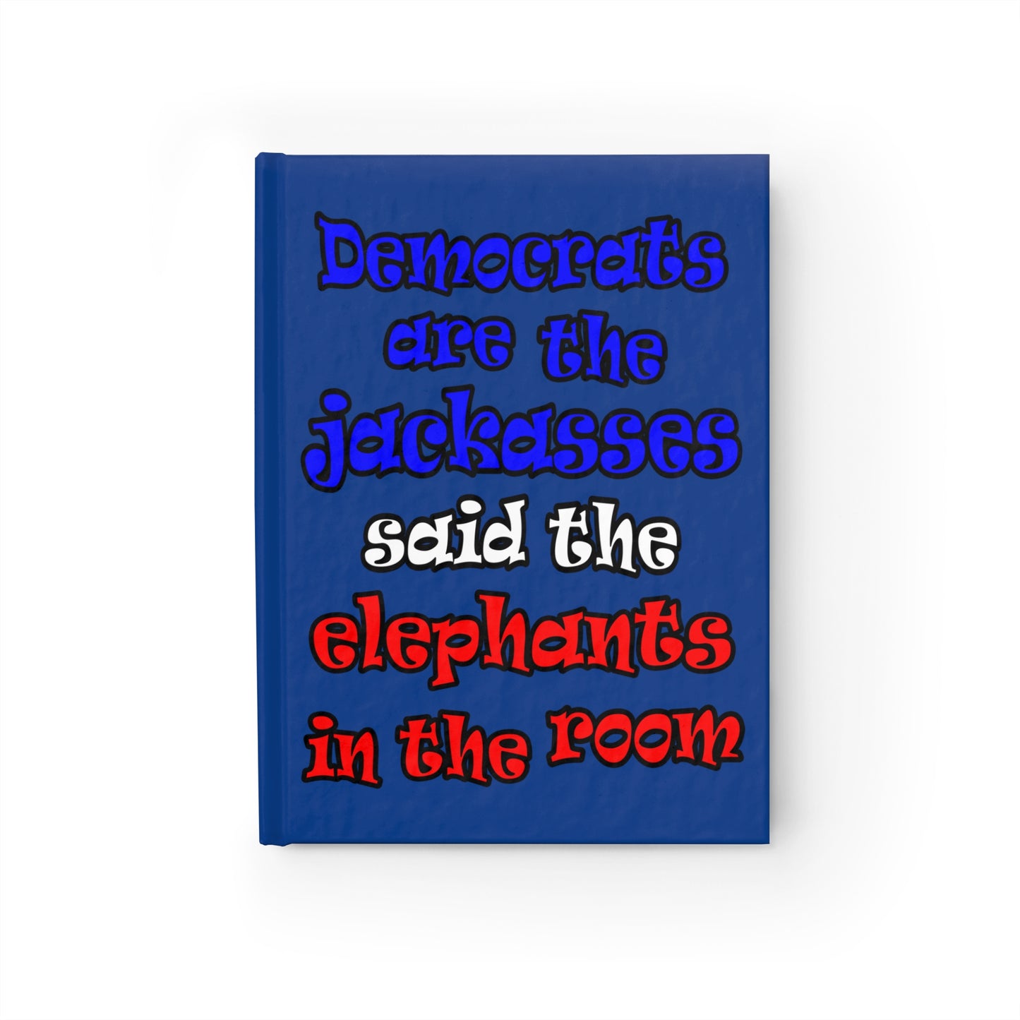 donkeys and elephants - journal-blank (dark blue)