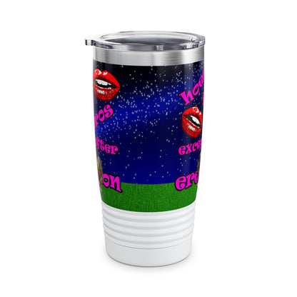 hoes b4 bros - Ringneck Tumbler, 20oz ('snoops' background)
